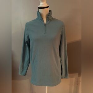 Lands’ End Women’s Quarter-Zip Fleece Pullover Sweater